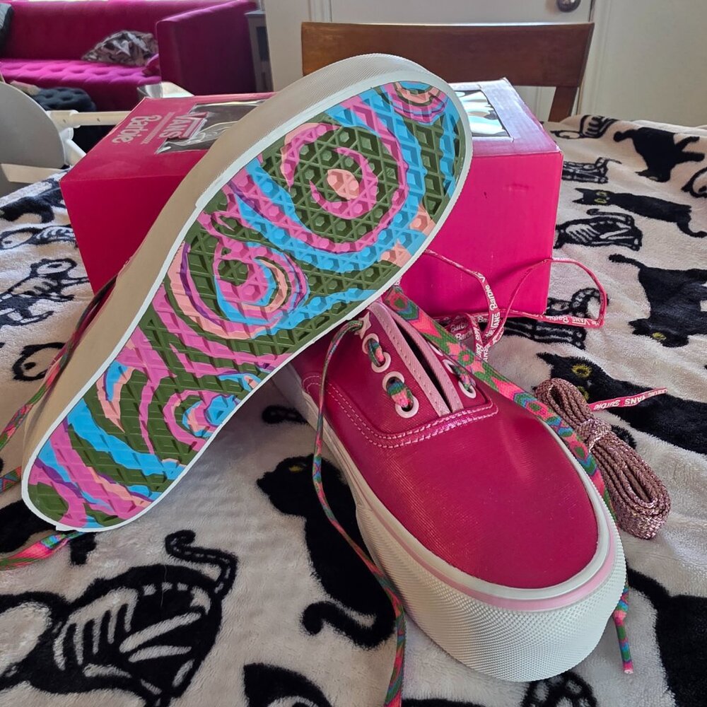 Vans x Barbie Authentic Stackform Platform W9.5/M8 NWT